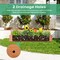 36-Inch Brown Wooden Flower Planter Box for Outdoor Garden Balcony and Home Decoration